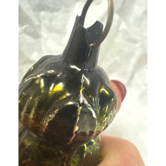 Vintage Mercury Glass Christmas Acorn Ornaments & Glass Cupcake & Tree - Picture 9 of 11